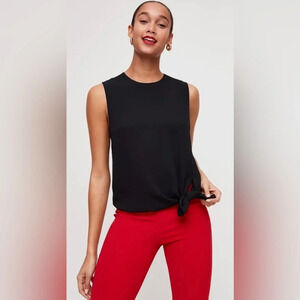 Babaton Aritzia classic black Hopkins Blouse Sz S